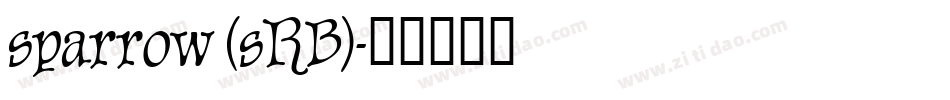 sparrow (sRB)字体转换